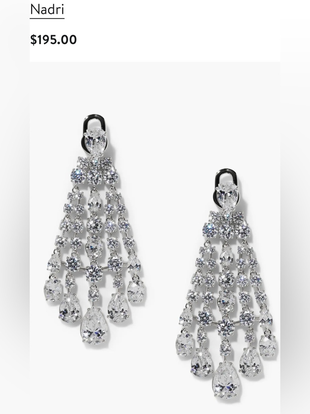 Nadri Chandelier Earrings